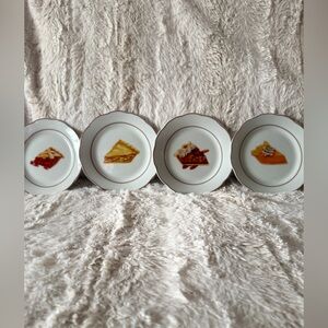 Charming Pie Design Porcelain Plates